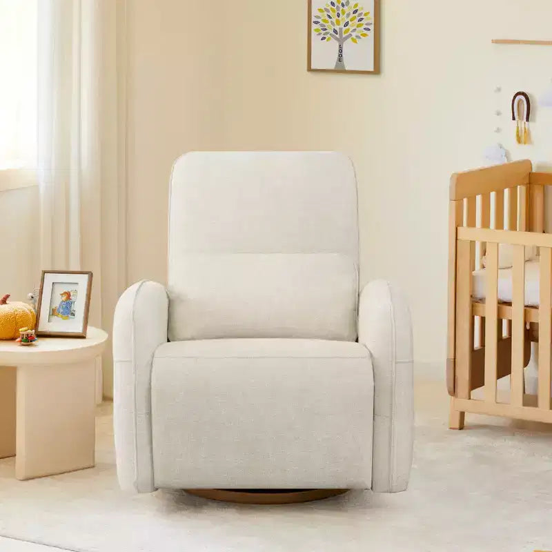 Sedia Reclinabile Girevole Elettrica per Nursery Spruce & Spring con Cuscino Lombare