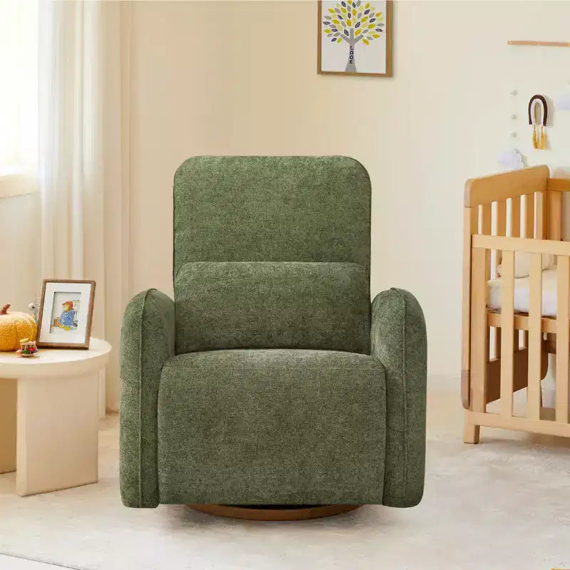 Sedia Reclinabile Girevole Elettrica per Nursery Spruce & Spring con Cuscino Lombare