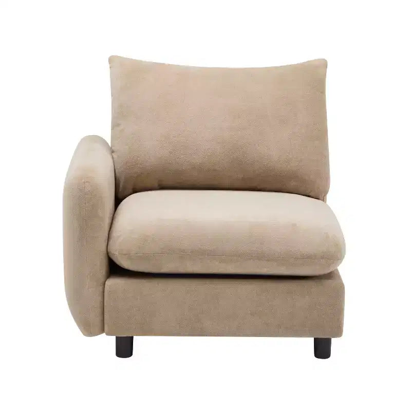 Set di divani componibili a L imbottiti moderni Christopher Knight Home Acker 5 pezzi