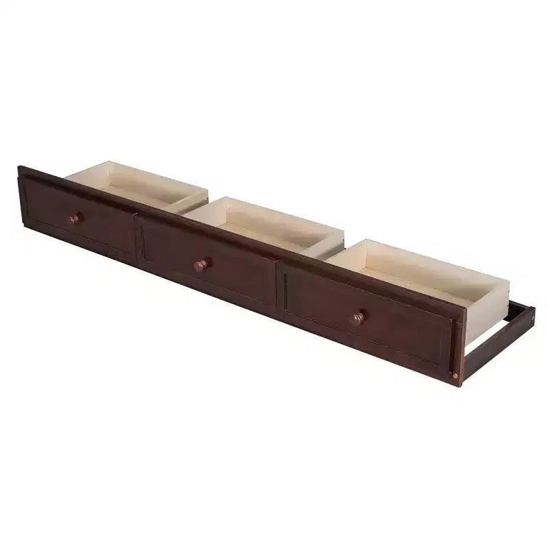 Letto a castello a una piazza e mezza con cassetti, letto a castello in legno trasformabile con due cassetti portaoggetti, telaio letto a castello staccabile in legno massello