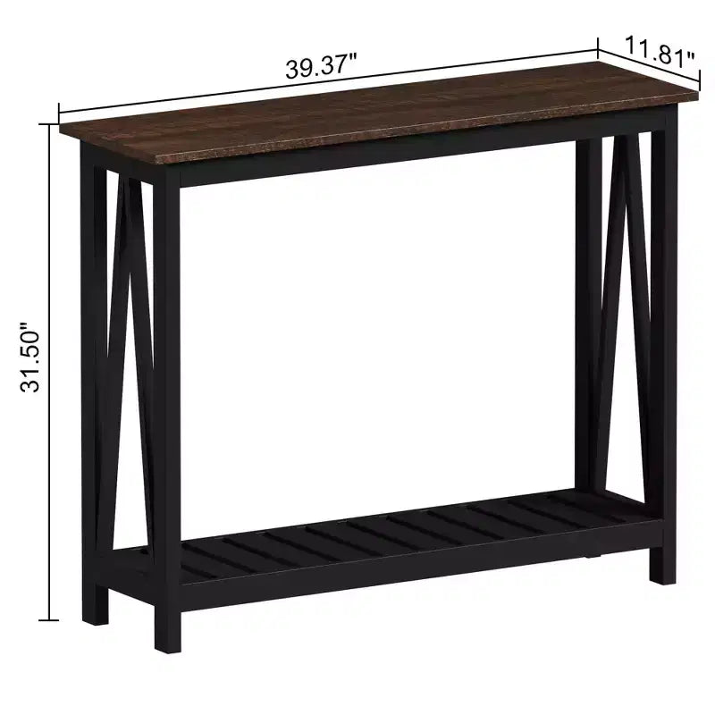 GDFStudio Andreas Console rustica con ripiano inferiore