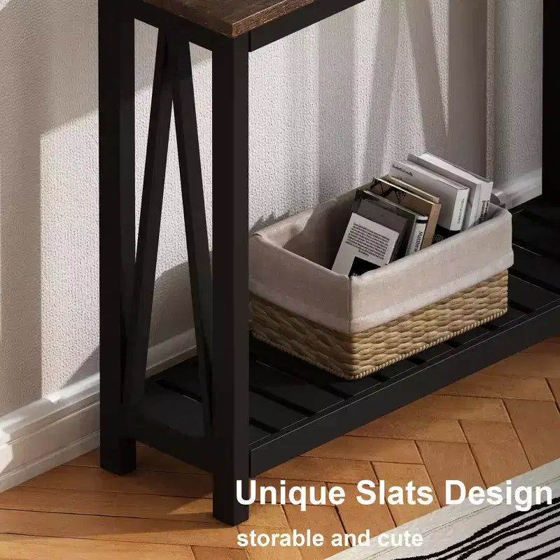 GDFStudio Andreas Console rustica con ripiano inferiore