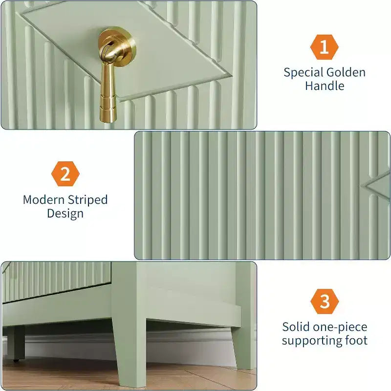 Cassettiera alta scanalata da 109 cm - Mobile contenitore in legno a 5 cassetti per camera da letto e soggiorno
