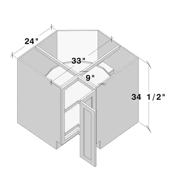 Mobile base per angolo cucina CASAINC L83,8x P61x A87,6 cm