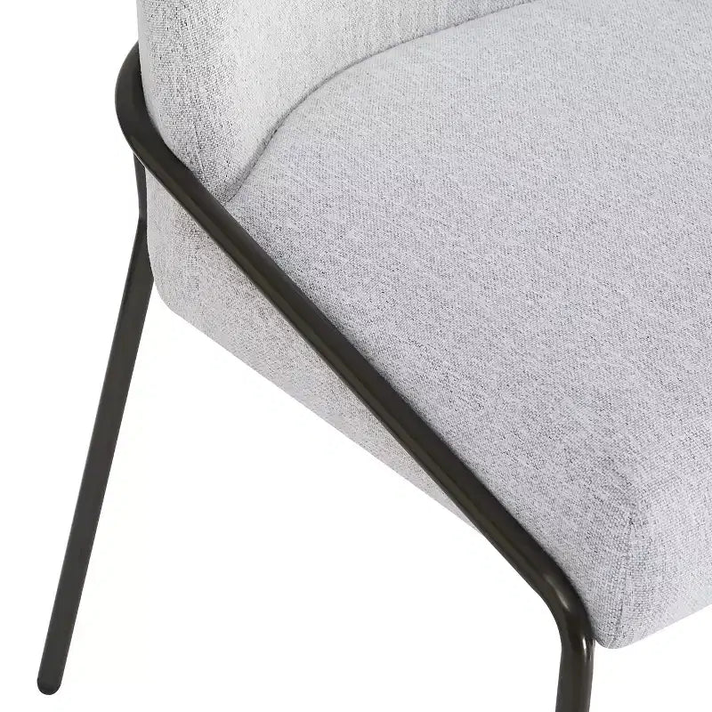 Sedia da Pranzo Moderna Christopher Knight Home Aiken in Poliestere con Telaio in Ferro (Set di 2)