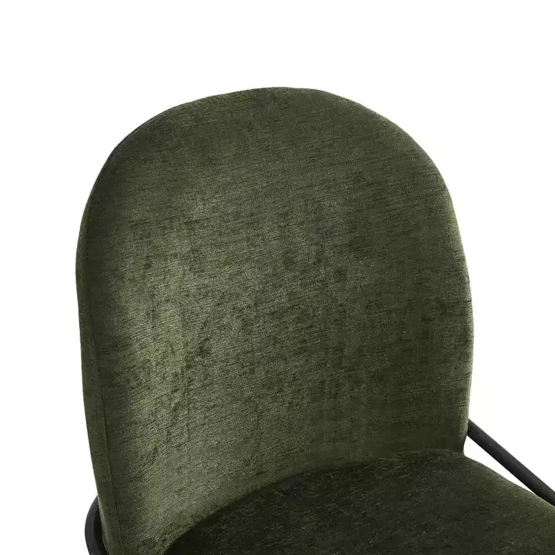 Sedia da Pranzo Moderna Christopher Knight Home Aiken in Poliestere con Telaio in Ferro (Set di 2)