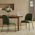Christopher Knight Home Aiken Modern Polyester Dining Chair with Iron Frame (Set of 2)