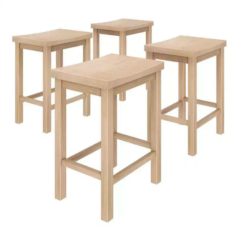 Sgabello altezza bancone, (60 cm) - Confezione da 4