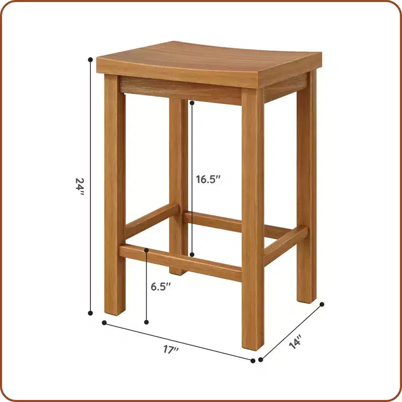 Sgabello altezza bancone, (60 cm) - Confezione da 4
