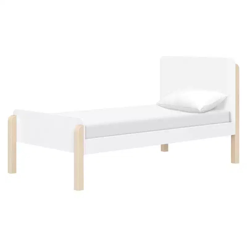 Lettino Gemello Babyletto TipToe - Bianco e Legno Naturale