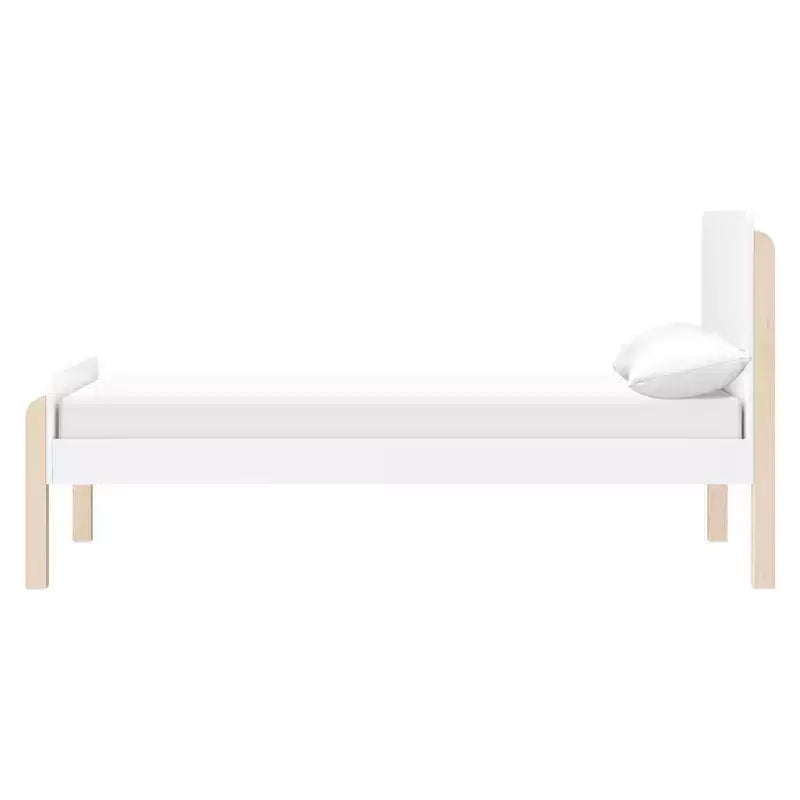 Lettino Gemello Babyletto TipToe - Bianco e Legno Naturale