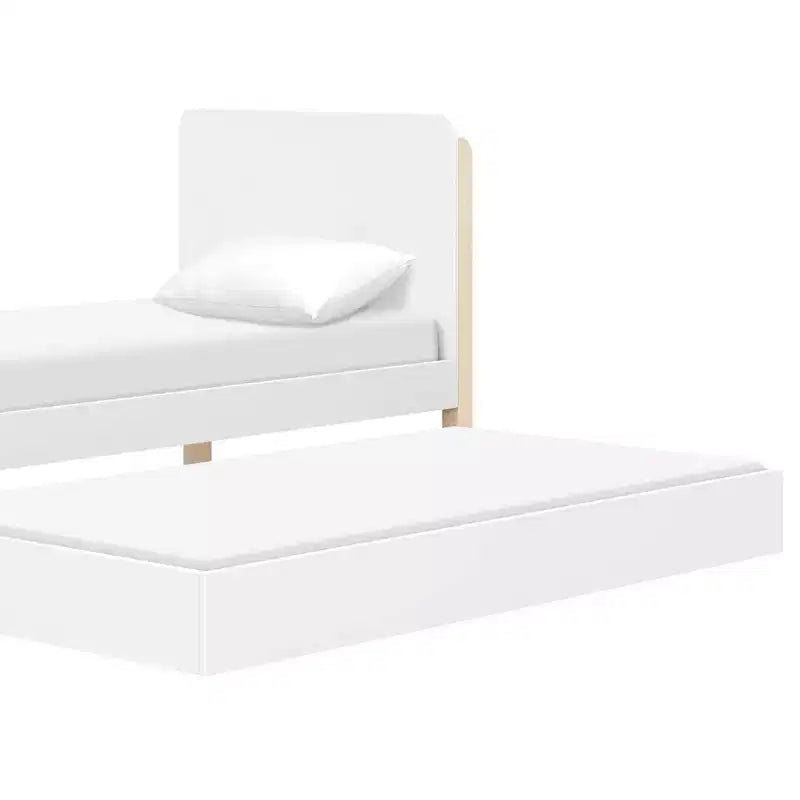 Lettino Gemello Babyletto TipToe - Bianco e Legno Naturale