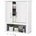 VINGLI Bathroom Wall Cabinet Medicine Wall Mount Bathroom Cabinet Organizer Over The Toilet Storage with 2 Doors 1 Adjustable Shelf