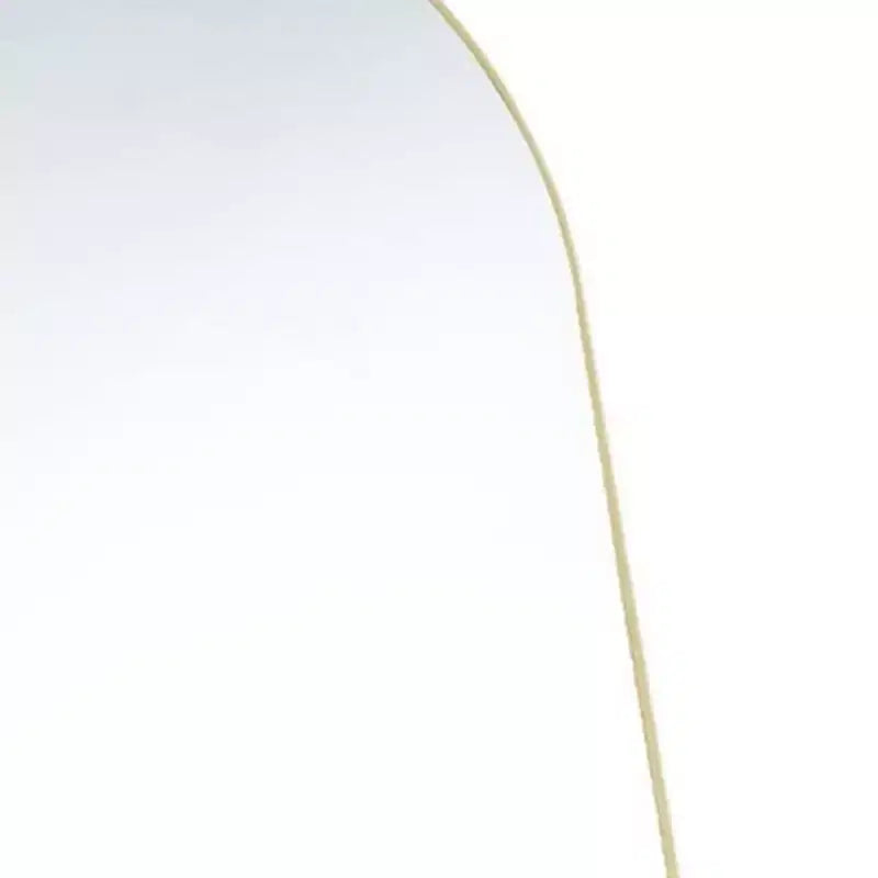Specchio a figura intera HomeRoots 63, con cornice, in metallo dorato, ad arco, autoportante e da parete