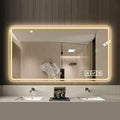 GDFStudio Brin Modern 48 Anti-Fog Lighted Bathroom Mirrors with 3 Colors and 5 Level Dimmable