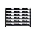 HOMLUX Modern 18 Bottle Metal Wall Mounted Wine Rack Drinks Storage Organizer for Home Bar, Kitchen