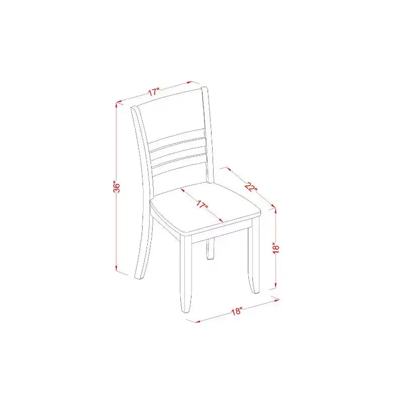 Set da pranzo rettangolare - Set tavolo e sedie da 7 pezzi - Finitura espresso - Tavolo con prolunga a farfalla - Sedie da pranzo in legno