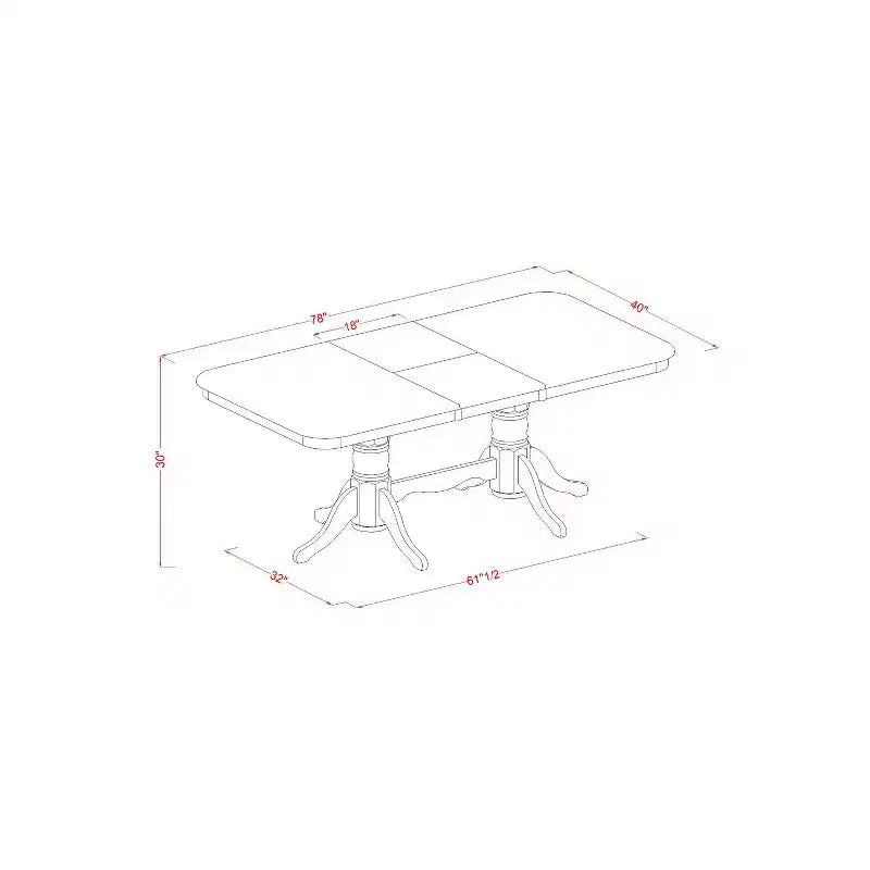 Set da pranzo neo-classico - Tavolo e sedie per cucina, sala da pranzo, spazi piccoli