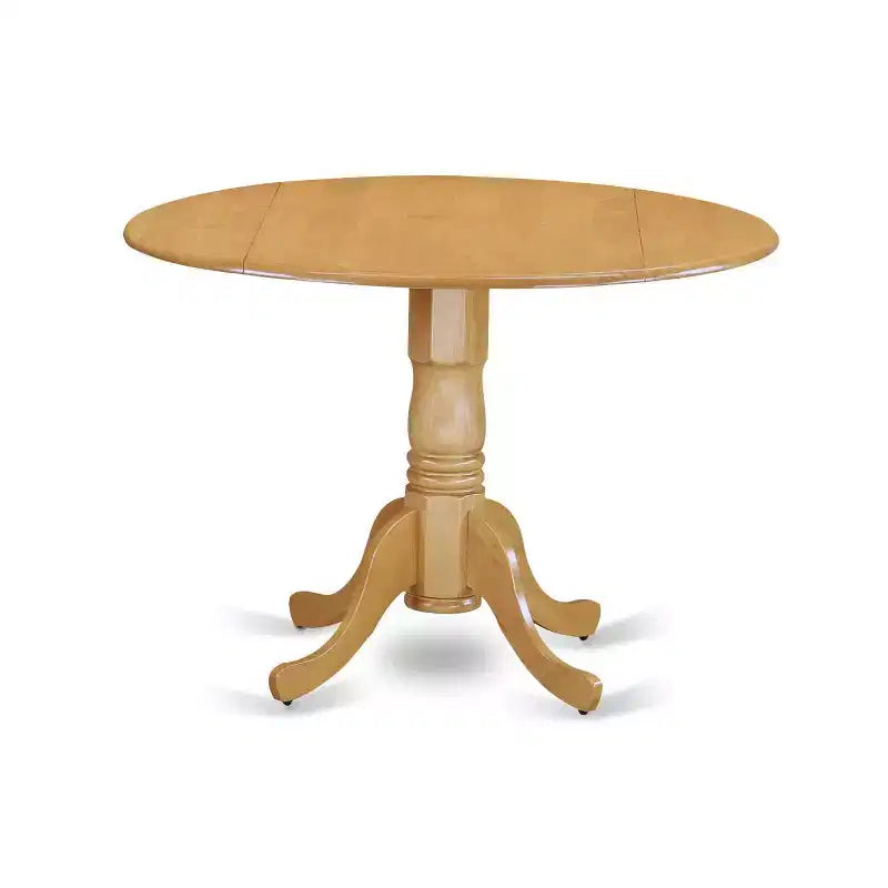 Set tavolo rotondo da cucina 5 pz, tavolo da 107 cm con prolunghe e 4 sedie Parsons - Verde Autunno