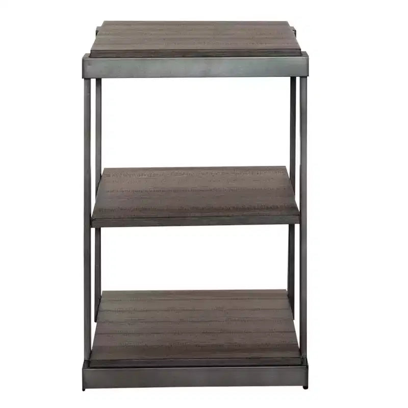 Tavolino Moderno a Livelli – Finitura Gauntlet Gray, Tavolino Multilivello per Soggiorno