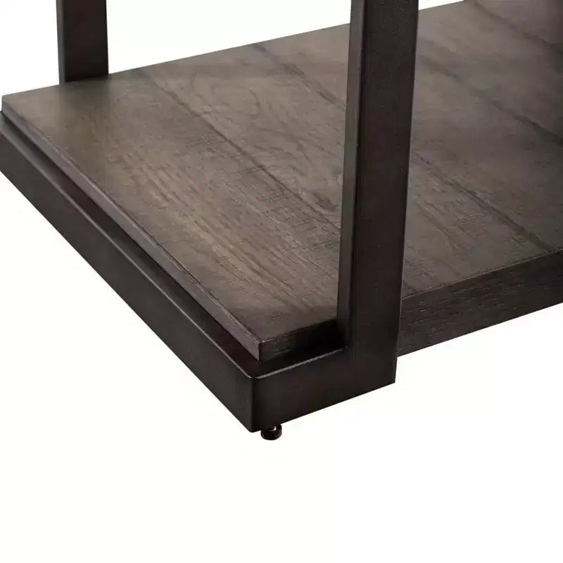 Tavolino Moderno a Livelli – Finitura Gauntlet Gray, Tavolino Multilivello per Soggiorno