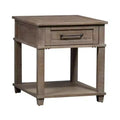 Liberty Furniture,Parkland Falls Rectangular End Table in Weathered Taupe