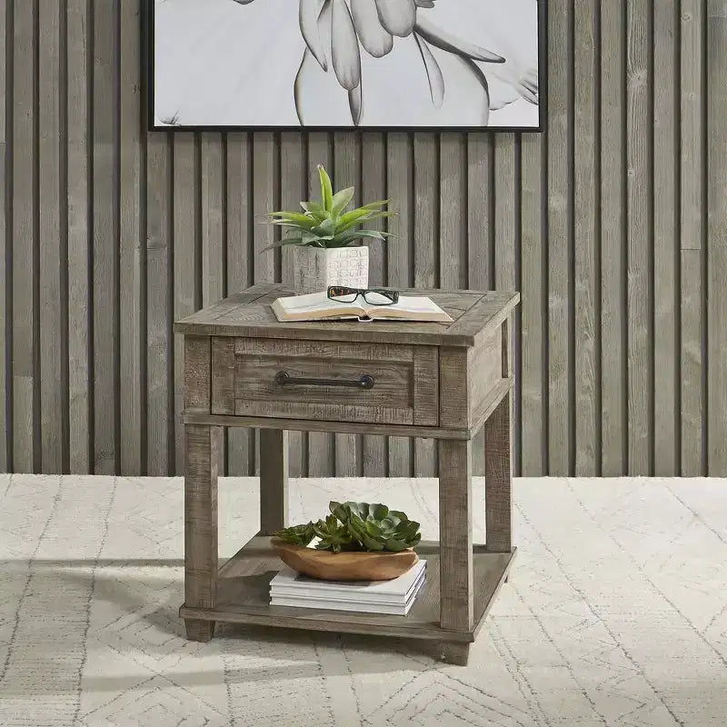 Liberty Furniture, Tavolino rettangolare Parkland Falls in Tortora invecchiato