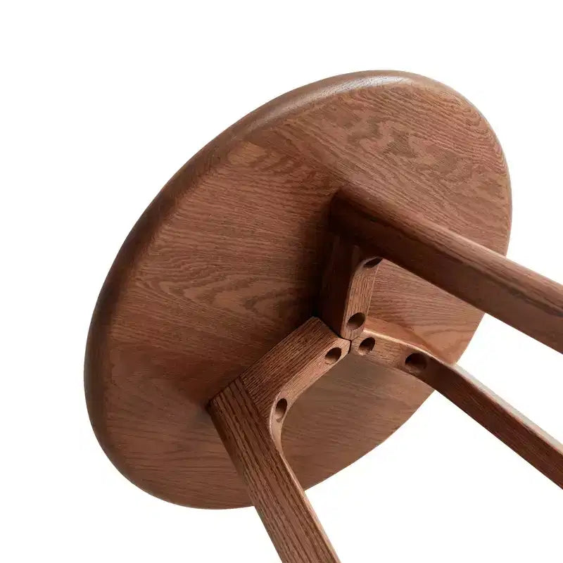 Tavolino rotondo in legno a 3 gambe – Tavolino da salotto o camera da letto