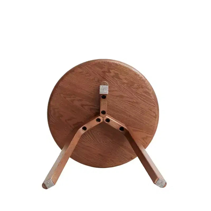 Tavolino rotondo in legno a 3 gambe – Tavolino da salotto o camera da letto