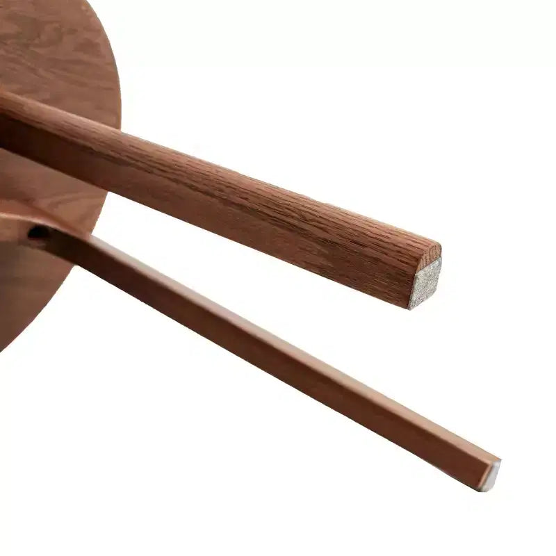 Tavolino rotondo in legno a 3 gambe – Tavolino da salotto o camera da letto