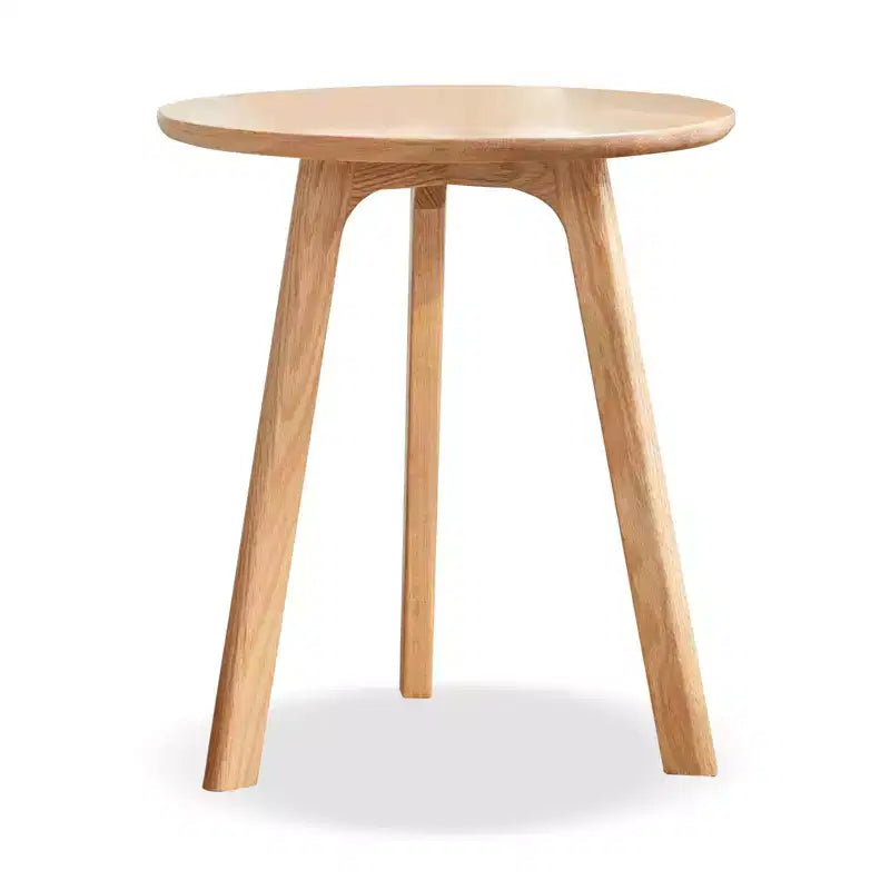 Tavolino rotondo in legno a 3 gambe – Tavolino da salotto o camera da letto