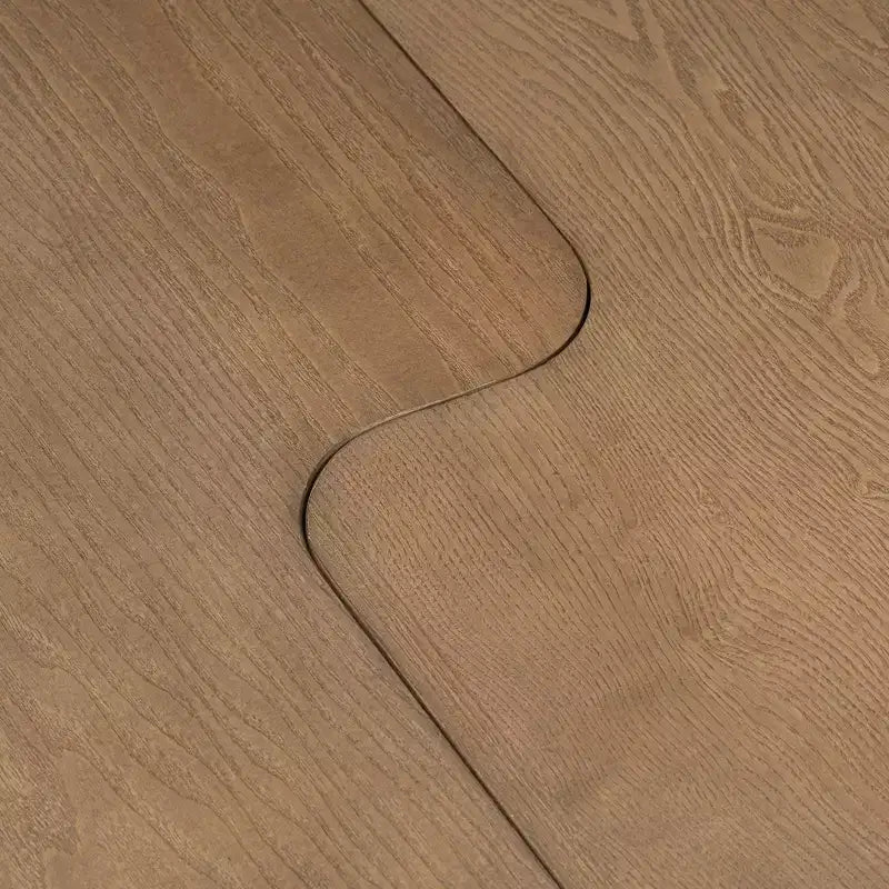 Tavolini da caffè rettangolari, set da 2, tavolino da salotto minimalista in legno con design a incastro