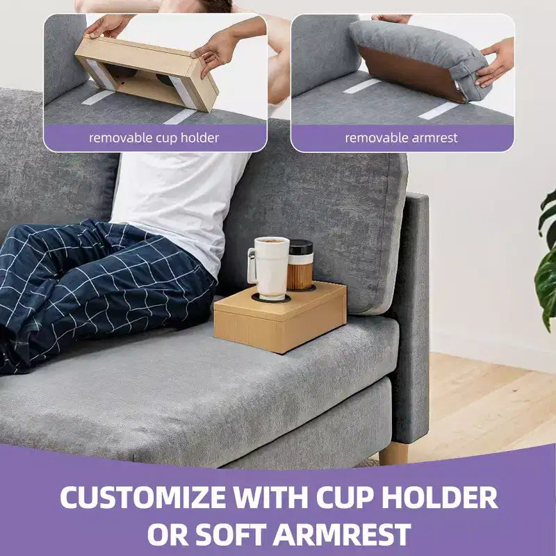 Balconera 109 Divano Sezionale Modulare a U, 4 Posti, Divano Letto Sezionale, Divano Comodo con Braccioli, Facile da Montare per Soggiorno Camera da Letto