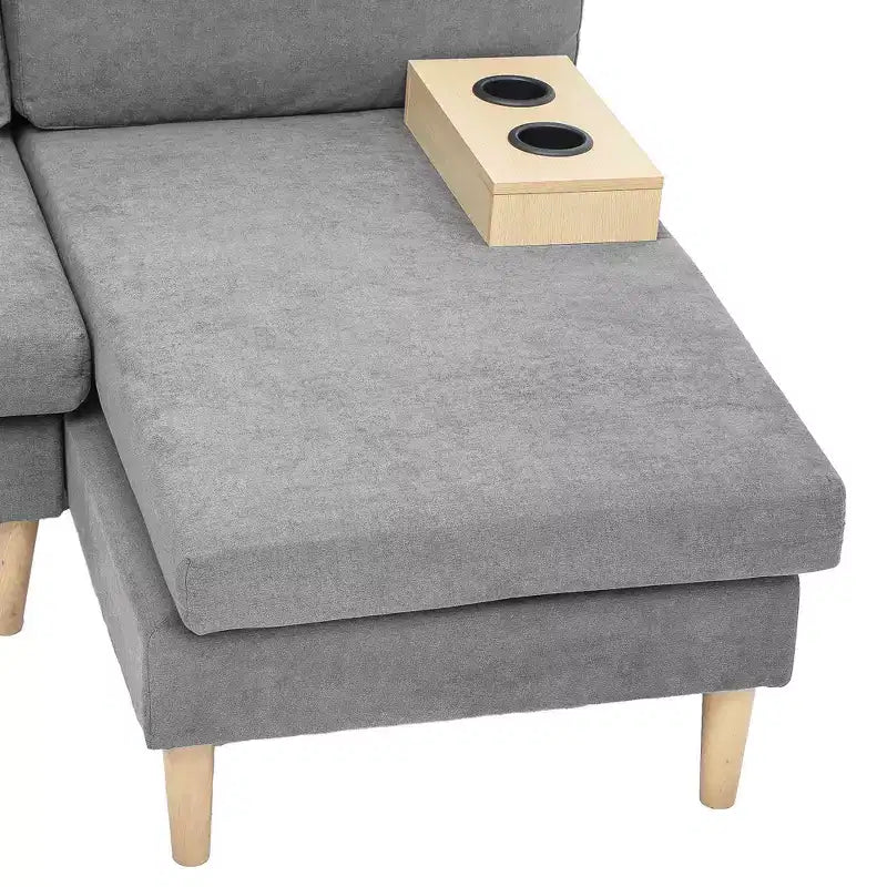 Balconera 109 Divano Sezionale Modulare a U, 4 Posti, Divano Letto Sezionale, Divano Comodo con Braccioli, Facile da Montare per Soggiorno Camera da Letto