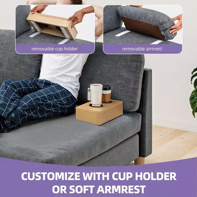 Balconera 109 Divano Sezionale Modulare a U, 4 Posti, Divano Letto Sezionale, Divano Comodo con Braccioli, Facile da Montare per Soggiorno Camera da Letto