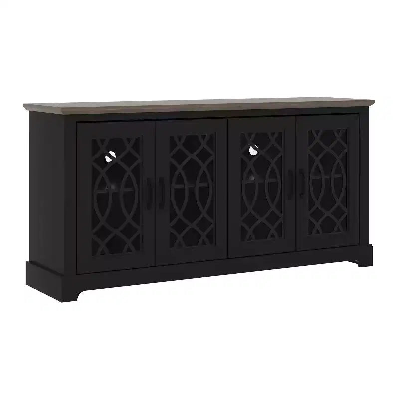 Mobile TV Galano con contenitore e motivo decorativo intagliato 151,4 L 39,9 P 74,4 H cm