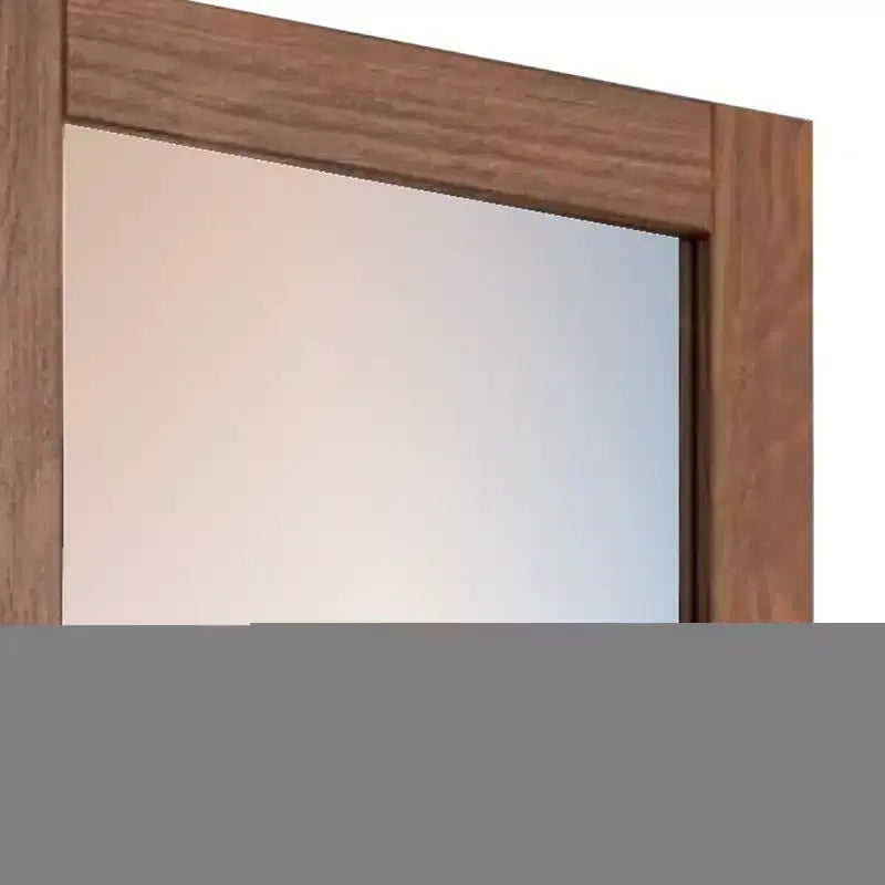 Specchio da Comò Royal Hampton, Cornice Rettangolare, Legno di Pino Brasiliano Mogano