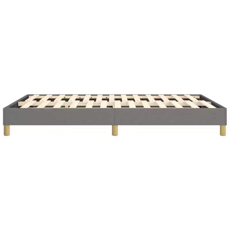 Struttura letto grigio scuro poliestere Queen rettangolare moderno