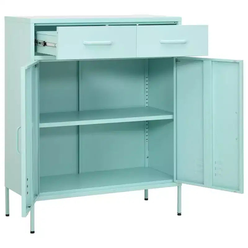 vidaXL Armadietto Verde Oliva in Acciaio 80x35x102 cm
