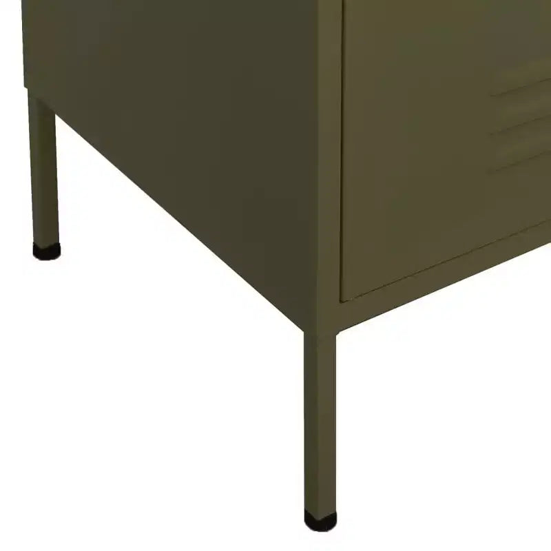 vidaXL Armadietto Verde Oliva in Acciaio 80x35x102 cm
