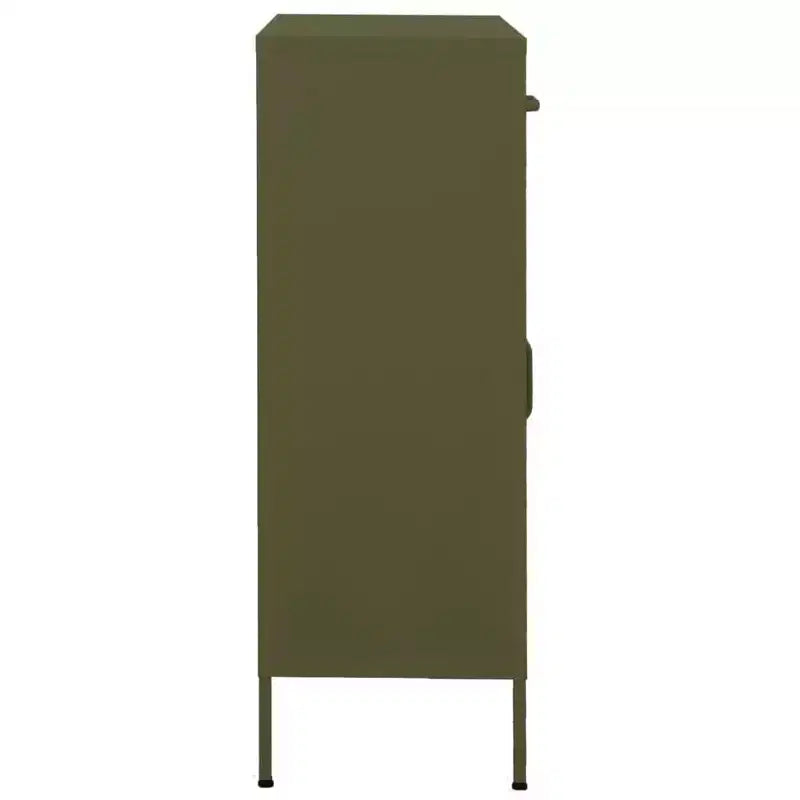 vidaXL Armadietto Verde Oliva in Acciaio 80x35x102 cm