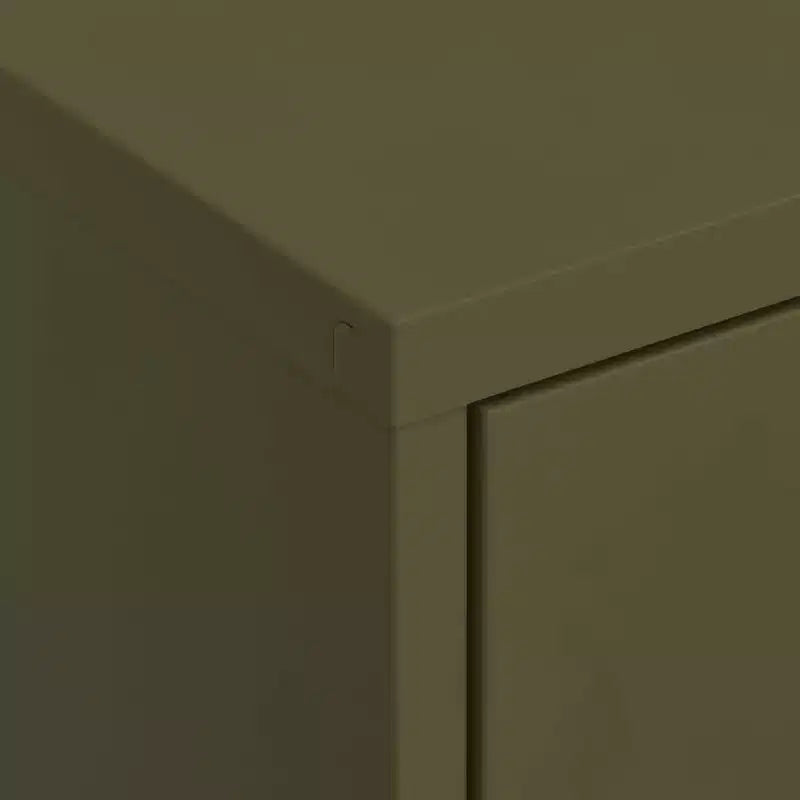 vidaXL Armadietto Verde Oliva in Acciaio 80x35x102 cm