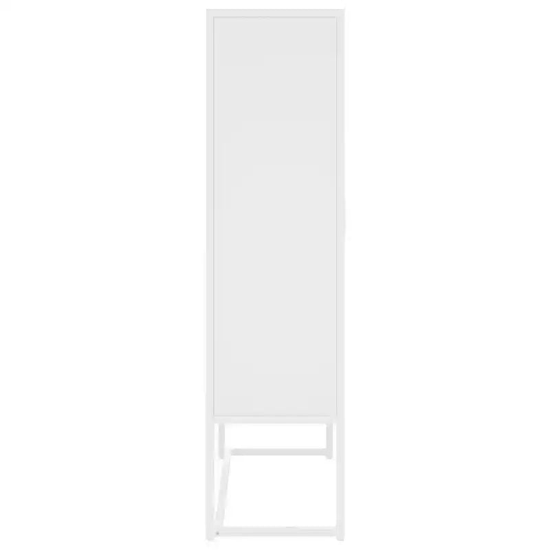 vidaXL Mobile Contenitore Credenza per Ingresso Camera da Letto Ufficio Acciaio - Bianco