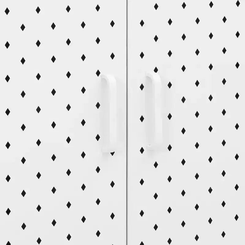 vidaXL Mobile Contenitore Credenza per Ingresso Camera da Letto Ufficio Acciaio - Bianco