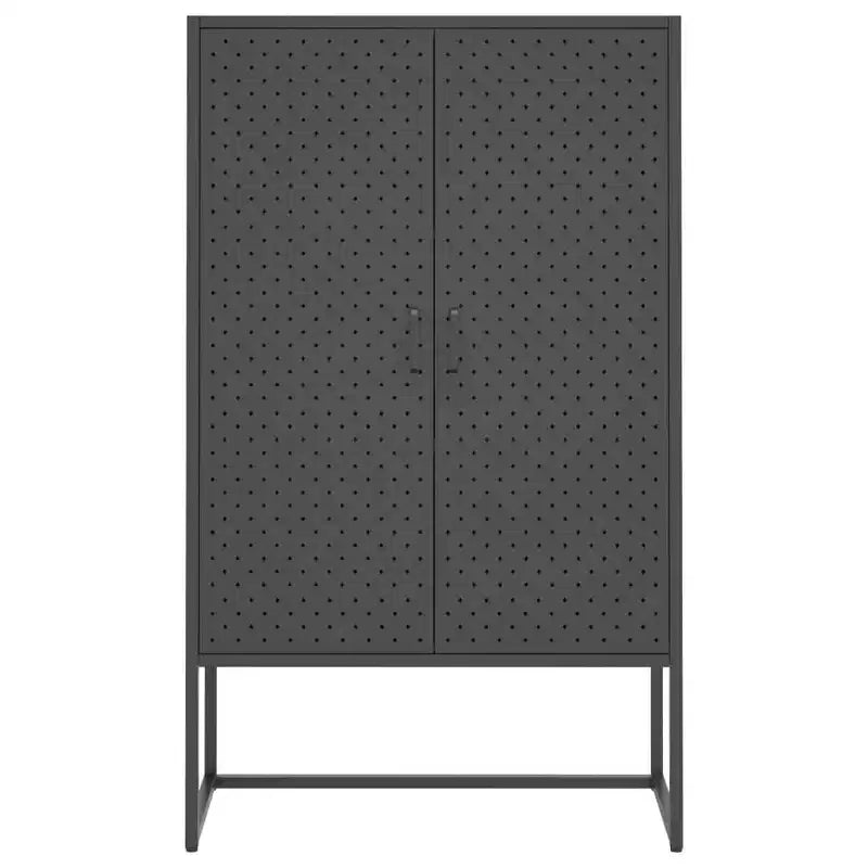 vidaXL Mobile Contenitore Credenza per Ingresso Camera da Letto Ufficio Acciaio - Bianco