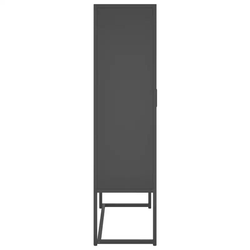 vidaXL Mobile Contenitore Credenza per Ingresso Camera da Letto Ufficio Acciaio - Bianco