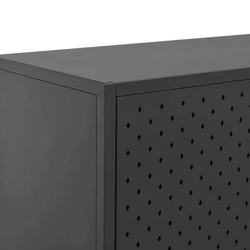 vidaXL Mobile Contenitore Credenza per Ingresso Camera da Letto Ufficio Acciaio - Bianco