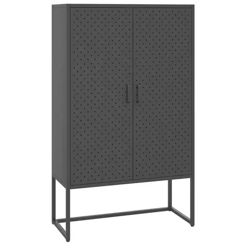 vidaXL Mobile Contenitore Credenza per Ingresso Camera da Letto Ufficio Acciaio - Bianco