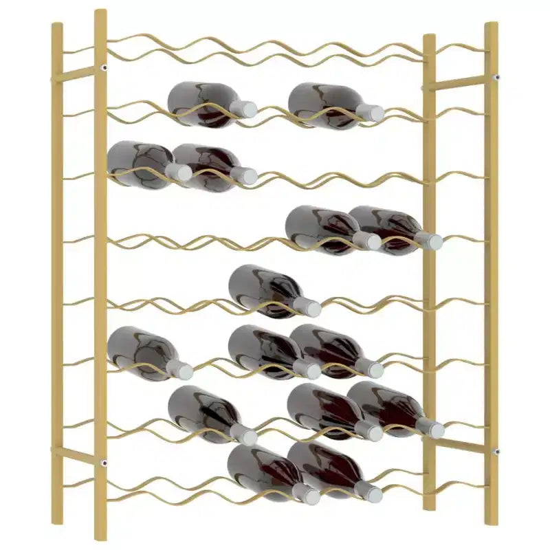 vidaXL Portabottiglie per Vino Scaffale Porta Bottiglie Organizzatore Conservazione Vino per Dispensa Cucina Metallo