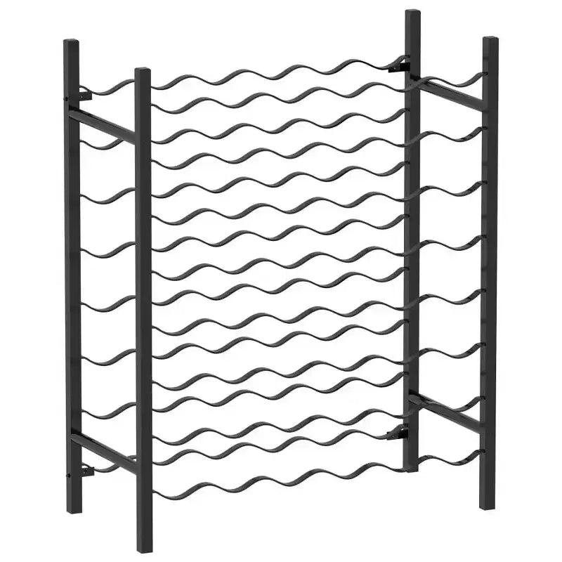 vidaXL Portabottiglie per Vino Scaffale Porta Bottiglie Organizzatore Conservazione Vino per Dispensa Cucina Metallo